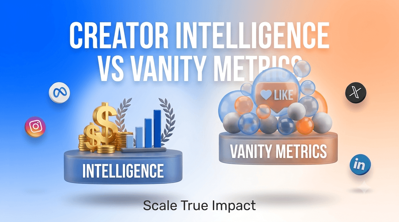 Creator Intelligence vs Vanity Metrics | Adminting